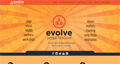 Desktop Screenshot of evolveyogafestival.com.au